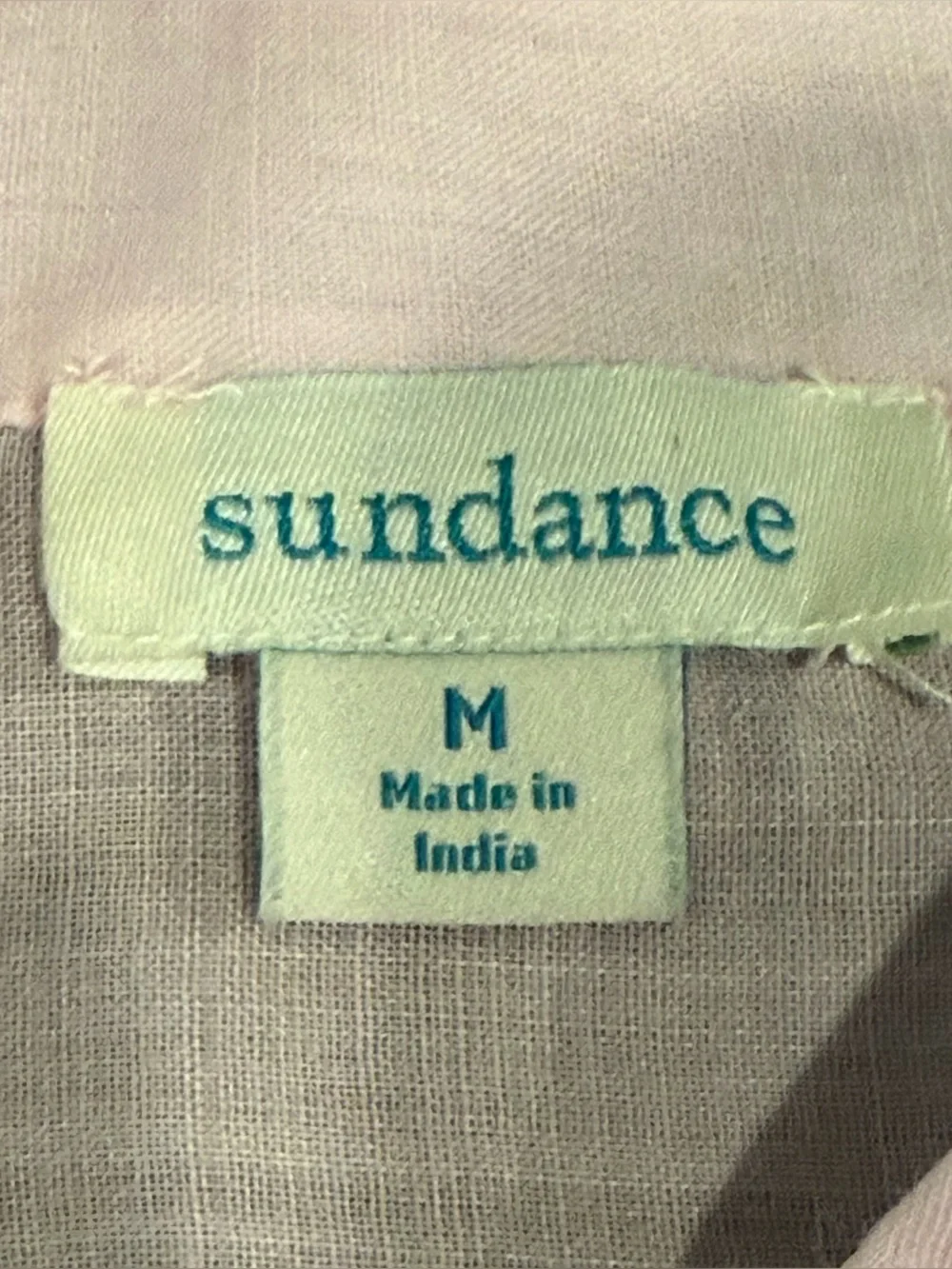 Sundance Catalog Womem’s Embroidered Vallejo Top Blouse Semi Sheer Pink Size M - Picture 8 of 9